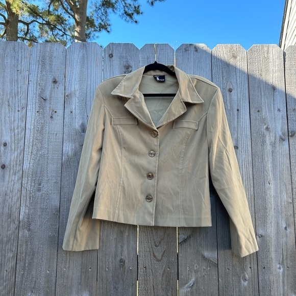 FIRST OPTION vintage jacket blazer size medium button work career casual fall‎ - Picture 3 of 8